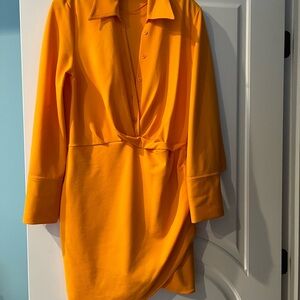 Zara Bold Orange dress